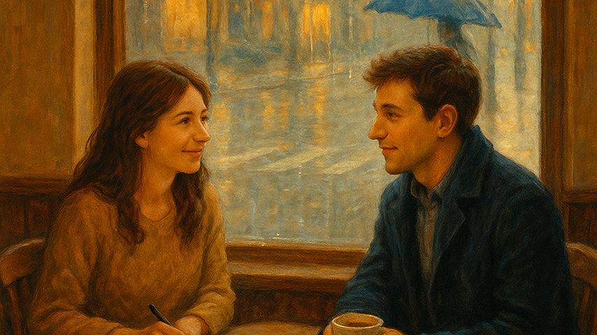 The Café Across the Street illustration